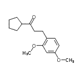 CAS#: 625445-85-4, 1-Cyclopentyl-3-(2,4-dimethoxyphenyl)-1-propanone