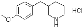 CAS#: 625454-21-9, 3-(4-Methoxybenzyl)piperidine hydrochloride (1:1)