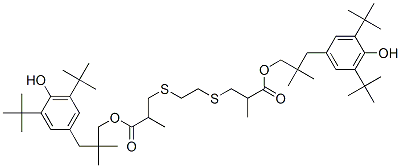 CAS#: 62546-75-2, 3,3'-[1,2-Ethanediylbis(Thio)]Bis[2-Methylpropanoic Acid] Bis[3-[3,5-Bis(1,1-Dimethylethyl)-4-Hydroxyphenyl]-2,2-Dimethylpropyl] Ester