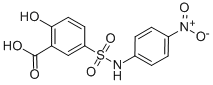 CAS 登录号：62547-14-2， 2-羟基-5-(4-硝基-苯基氨基磺酰基)-苯甲酸