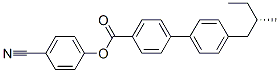 CAS 登录号：62614-51-1， 4-氰基苯基 (S)-4'-(2-甲基丁基)[1,1'-联苯]-4-羧酸酯