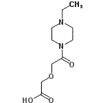 CAS#: 626223-93-6, [2-(4-Ethyl-1-piperazinyl)-2-oxoethoxy]acetic acid