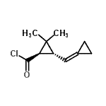 CAS#: 62630-87-9, (1R,3R)-3-(Cyclopropylidenemethyl)-2,2-Dimethylcyclopropanecarbonyl Chloride