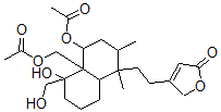 CAS#: 62640-07-7, 4-[2-[(1S,8abeta)-4alpha-Acetoxy-4aalpha-(Acetoxymethyl)Decahydro-5alpha-Hydroxy-5-Hydroxymethyl-1,2alpha-Dimethylnaphthalen-1beta-Yl]Ethyl]Furan-2(5H)-One