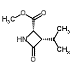 CAS#: 627875-35-8, Methyl (2S,3S)-3-isopropyl-4-oxo-2-azetidinecarboxylate