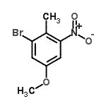 CAS#: 62827-41-2, 1-Bromo-5-Methoxy-2-Methyl-3-Nitrobenzene