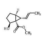 CAS 登录号：628317-44-2， 甲基(1R,2S,5S,6S)-2-羟基-6-[(1E)-1-丙烯-1-基]双环[3.1.0]己烷-1-羧酸酯