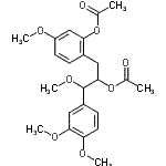 CAS#: 62849-08-5, 2-[2-Acetoxy-3-(3,4-Dimethoxyphenyl)-3-Methoxypropyl]-5-Methoxyphenyl Acetate