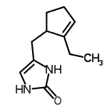 CAS#: 628731-21-5, 4-[(2-Ethyl-2-cyclopenten-1-yl)methyl]-1,3-dihydro-2H-imidazol-2-one