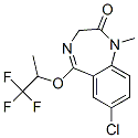 CAS#: 62903-57-5, 7-Chloro-1-Methyl-5-(1-Trifluoromethylethoxy)-3H-1,4-Benzodiazepin-2(1H)-One