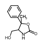 CAS 登录号：62941-31-5， 4-(羟基甲基)-5-甲基-5-苯基-1,3-恶唑烷-2-酮