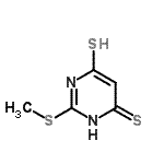 CAS 登录号：6299-30-5， 2-(甲硫基)-6-硫基-4(3H)-嘧啶硫酮