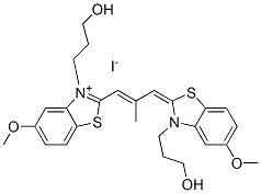 CAS#: 63123-36-4, 3-(3-Hydroxypropyl)-2-[3-[3-(3-Hydroxypropyl)-5-Methoxy-3H-Benzothiazol-2-Ylidene]-2-Methylprop-1-Enyl]-5-Methoxybenzothiazolium Iodide
