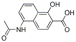 CAS 登录号:63133-78-8, 5-(乙酰氨基)-1-羟基-2-萘甲酸