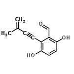 CAS#: 63160-46-3, 3,6-Dihydroxy-2-(3-Methyl-3-Buten-1-Yn-1-Yl)Benzaldehyde