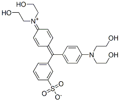 CAS#: 63217-00-5, N-[4-[[4-[Bis(2-Hydroxyethyl)Amino]Phenyl](3-Sulfonatophenyl)Methylene]-2,5-Cyclohexadien-1-Ylidene]-2-Hydroxy-N-(2-Hydroxyethyl)Ethanaminium