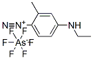 CAS 登录号：63217-32-3， 4-(乙基氨基)-2-甲基偶氮苯六氟砷酸盐