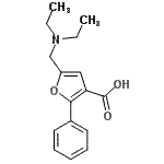 CAS#: 632296-54-9, 5-[(Diethylamino)methyl]-2-phenyl-3-furoic acid