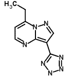 CAS#: 632363-23-6, 7-Ethyl-3-(2H-tetrazol-5-yl)pyrazolo[1,5-a]pyrimidine