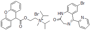 CAS#: 63280-97-7, Bromazepam mixture with Propantheline bromide