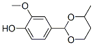 CAS#: 6329-01-7, 2-Methoxy-4-(4-Methyl-1,3-Dioxan-2-Yl)Phenol