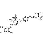 CAS#: 6330-91-2, (3E)-3-({4-[(E)-{4-[(E)-(2,4-Diamino-5-Methylphenyl)Diazenyl]-3-Methyl-2-Sulfophenyl}Diazenyl]Phenyl}Hydrazono)-6-Oxo-1,4-Cyclohexadiene-1-Carboxylic Acid