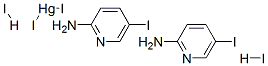 CAS 登录号：63325-16-6， 二碘二(5-碘吡啶-2-胺)汞二氢碘酸盐