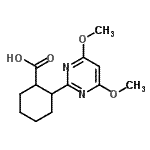 CAS#: 633320-99-7, 2-(4,6-Dimethoxy-2-pyrimidinyl)cyclohexanecarboxylic acid
