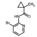 CAS#: 634202-30-5, N-(3-Bromo-2-pyridinyl)-1-methylcyclopropanecarboxamide