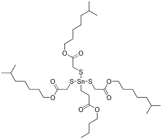 CAS#: 63438-80-2, Butyl 3-[Tris[[2-(Isooctyloxy)-2-Oxoethyl]Thio]Stannyl]Propionate