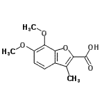 CAS#: 63445-53-4, 6,7-Dimethoxy-3-Methyl-1-Benzofuran-2-Carboxylic Acid