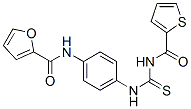 CAS 登录号：6345-69-3， N-[4-(噻吩-2-羰基硫代氨基甲酰氨基)苯基]呋喃-2-甲酰胺