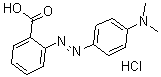 CAS 登录号：63451-28-5， 2-[2-[4-(二甲基氨基)苯基]偶氮]-苯甲酸盐酸盐(1:1)