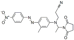 CAS#: 63467-16-3, 3-[[1-(2,5-Dioxopyrrolidin-1-Yl)Ethyl][3-Methyl-4-[(4-Nitrophenyl)Azo]Phenyl]Amino]Propiononitrile