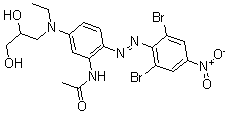CAS#: 63467-23-2, N-[2-[(2,6-Dibromo-4-Nitrophenyl)Azo]-5-[(2,3-Dihydroxypropyl)Ethylamino]Phenyl]-Acetamide