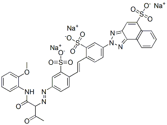 CAS#: 63543-86-2, Trisodium 2-[4-[2-[4-[[1-[[(2-Methoxyphenyl)Amino]Carbonyl]-2-Oxopropyl]Azo]-2-Sulphonatophenyl]Vinyl]-3-Sulphonatophenyl]-2H-Naphtho[1,2-d]Triazole-5-Sulphonate