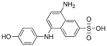 CAS 登录号：6357-75-1， 8-氨基-5-(4-羟基苯基氨基)萘-2-磺酸