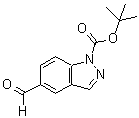 CAS#: 635713-71-2, 2-Methyl-2-propanyl 5-formyl-1H-indazole-1-carboxylate