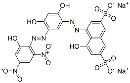 CAS#: 63589-12-8, 4-[[2,4-Dihydroxy-5-[(2-Hydroxy-4,6-Dinitrophenyl)Azo]Phenyl]Azo]-5-Hydroxy-2,7-Naphthalenedisulfonic Acid Disodium Salt