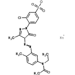 CAS#: 6359-93-9, Sodium 4-[4-({5-[Acetyl(Ethyl)Amino]-2-Methylphenyl}Diazenyl)-3-Methyl-5-Oxo-4,5-Dihydro-1H-Pyrazol-1-Yl]-3-Chlorobenzenesulfonate