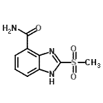 CAS 登录号：636574-48-6， 2-(甲基磺酰基)-1H-苯并咪唑-4-甲酰胺