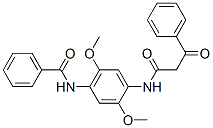 CAS 登录号：6369-23-9， N-(4-苯甲酰胺基-2,5-二甲氧基苯基)-3-氧代-3-苯基丙酰胺