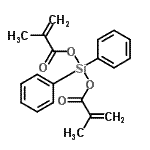 CAS 登录号：63696-07-1， 二苯基硅烷二基二(2-甲基丙烯酸酯)