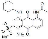 CAS#: 6370-63-4, 5-(Acetylamino)-1-Amino-4-(Cyclohexylamino)-9,10-Dihydro-9,10-Dioxoanthracene-2-Sulfonic Acid Sodium Salt