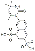 CAS#: 63704-46-1, 7-(1,2,3,4-Tetrahydro-4,4,6-Trimethyl-2-Thioxopyrimidin-1-Yl)-1,3-Naphthalenedisulfonic Acid