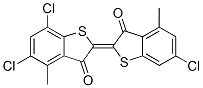 CAS#: 6371-23-9, 5,7-Dichloro-2-(6-Chloro-4-Methyl-3-Oxobenzo[b]Thien-2(3H)-Ylidene)-4-Methylbenzo[b]Thiophene-3(2H)-One
