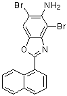 CAS 登录号：637303-02-7， 4,6-二溴-2-(1-萘基)-1,3-苯并恶唑-5-胺