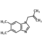 CAS 登录号：637324-97-1， 5,6-二甲基-1-(2-甲基-2-丙烯-1-基)-1H-苯并咪唑