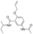 CAS 登录号：6382-51-0， 5-(乙酰氨基)-2-(烯丙氧基)-N-仲-丁基苯甲酰胺