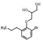 CAS#: 63834-60-6, 3-(2-Bromo-6-Propylphenoxy)-1,2-Propanediol